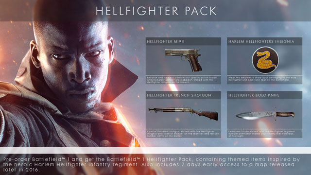 Battlefield 1 hellfighter dlc key