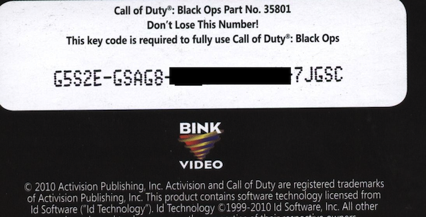 Call Of Duty Black Ops Steam Key Generator