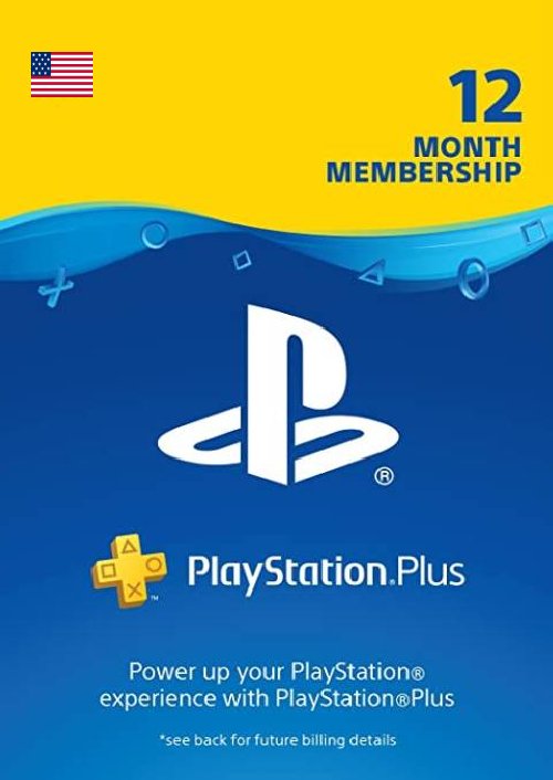 Playstation Plus 12 Month Code (USA)