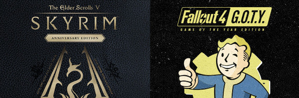Skyrim Anniversary Edition + Fallout 4 G.O.T.Y Bundle Steam Key: Europe