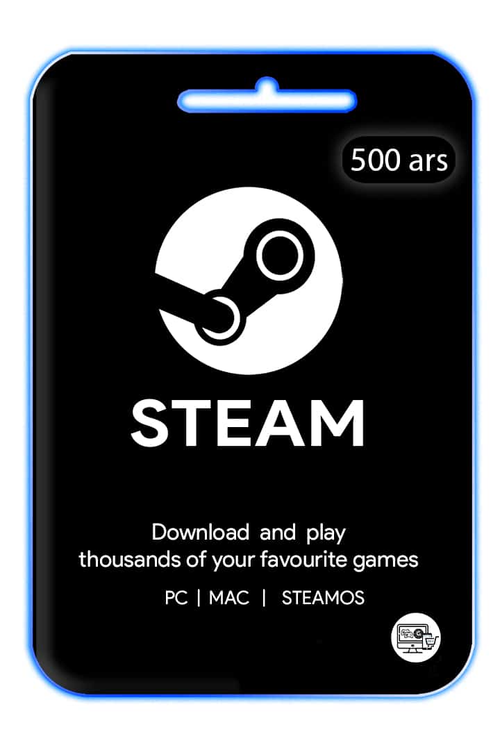 Steam Wallet 500 ARS card (Argentina)