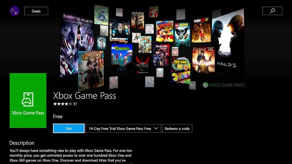 Xbox Game Pass for PC - 1 Month Trial Windows 10/11 PC CD Key (ONLY FOR NEW ACCOUNTS)