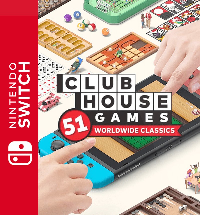 Clubhouse Games 51 Worldwide Classics for Nintendo Switch Digital Download Access Link