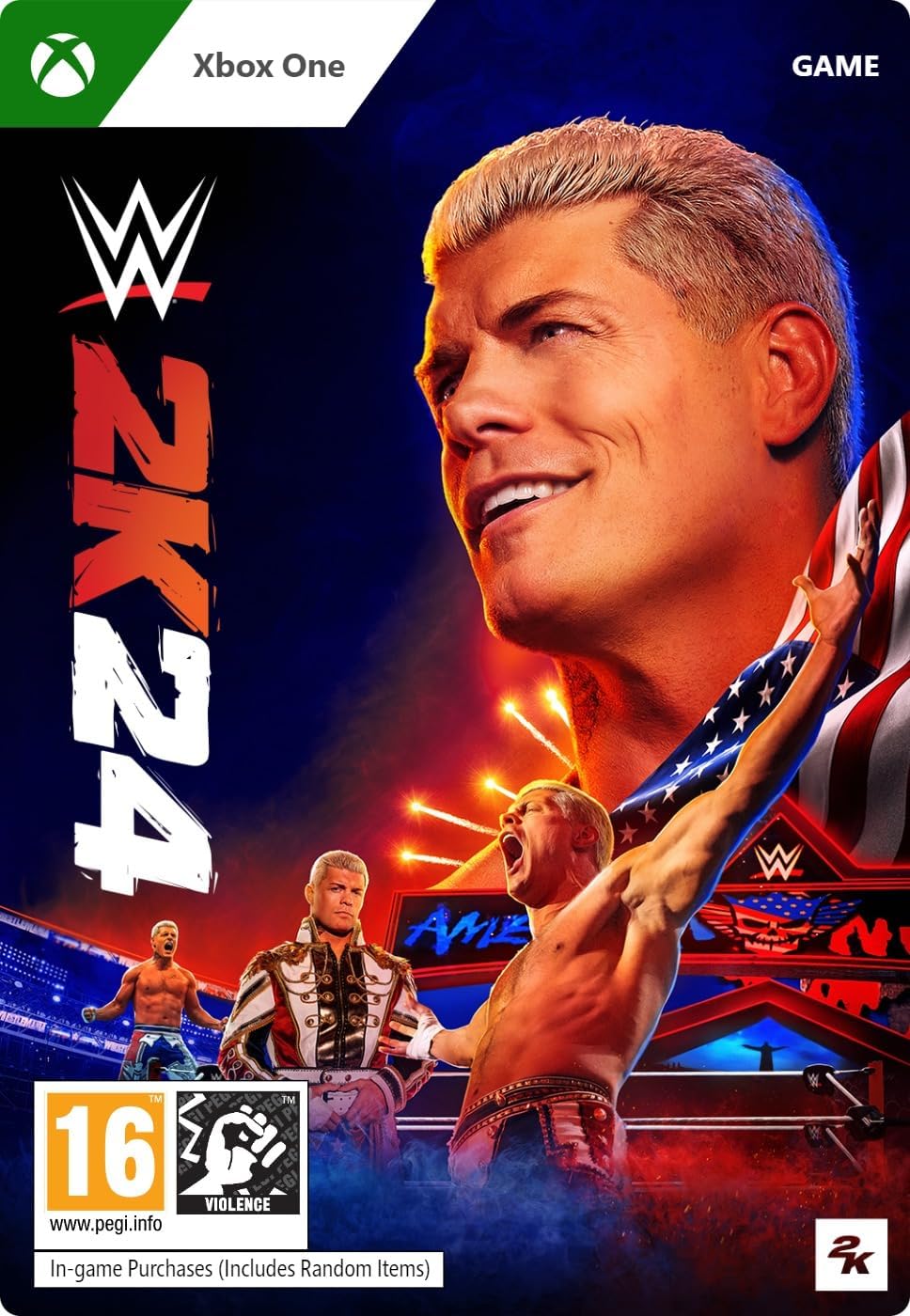 WWE 2K24 Digital Download Key (Xbox One): VPN Activated Key