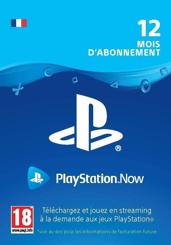 Playstation Now 12 Month Code (FR)