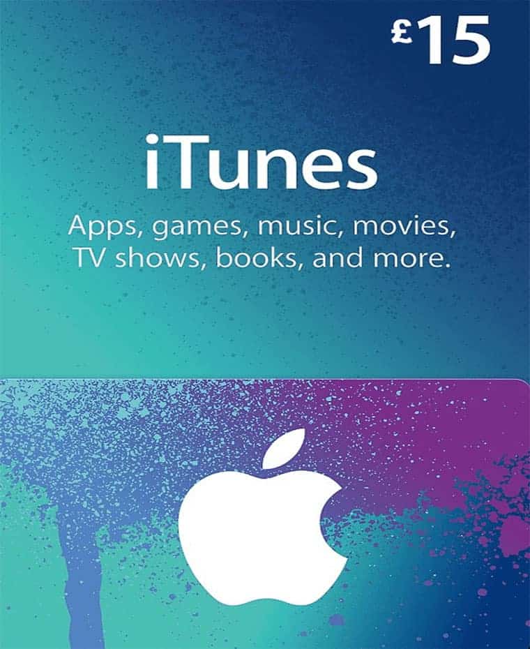 iTunes £15 Gift Card Code (UK)