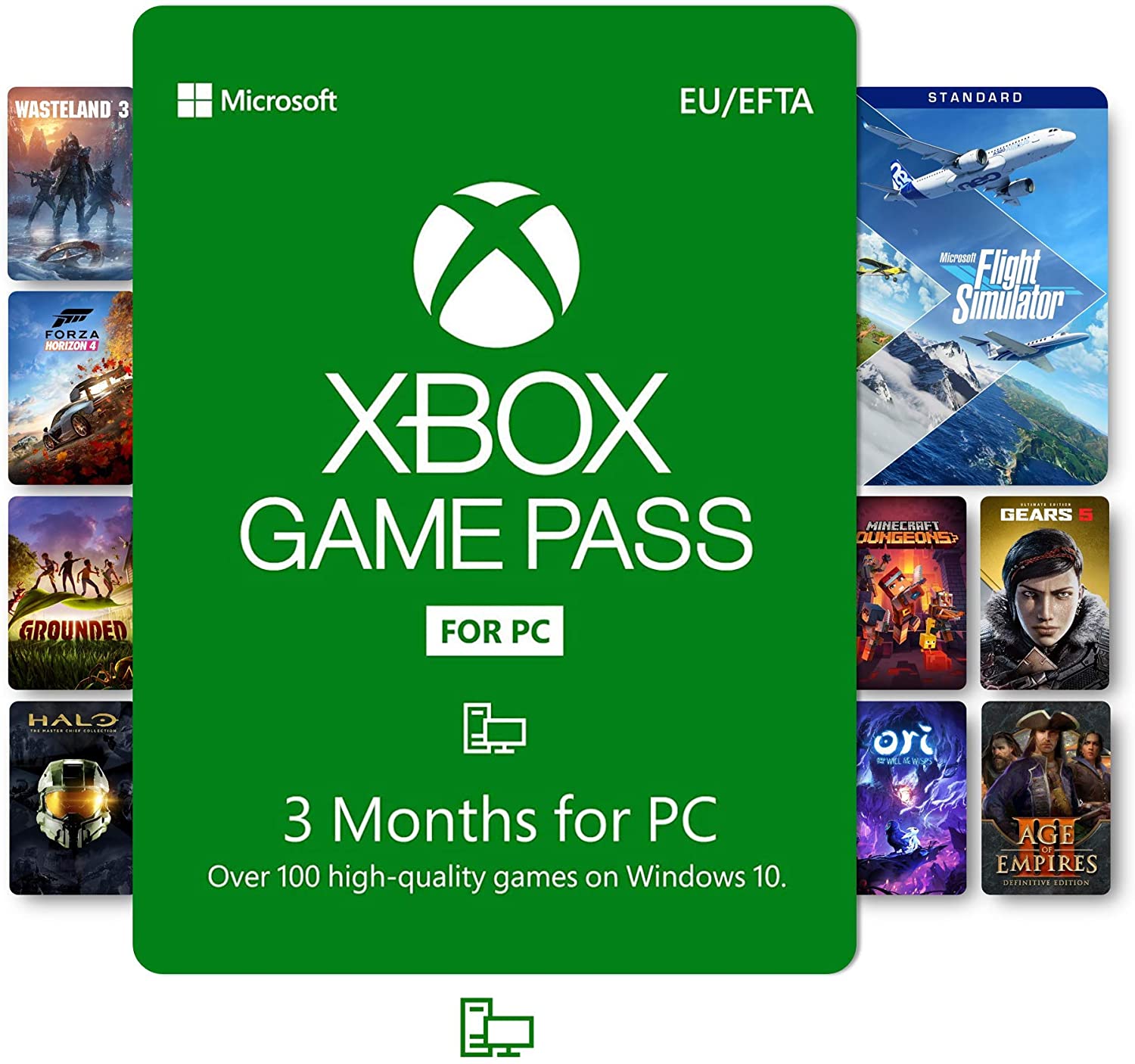 Xbox Game Pass 3 Month Key (for PC): Full Code (Global) - 
