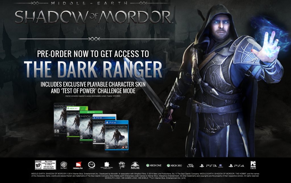 Middle-earth: Shadow of Mordor - DARK RANGER DLC (Steam CD Key)