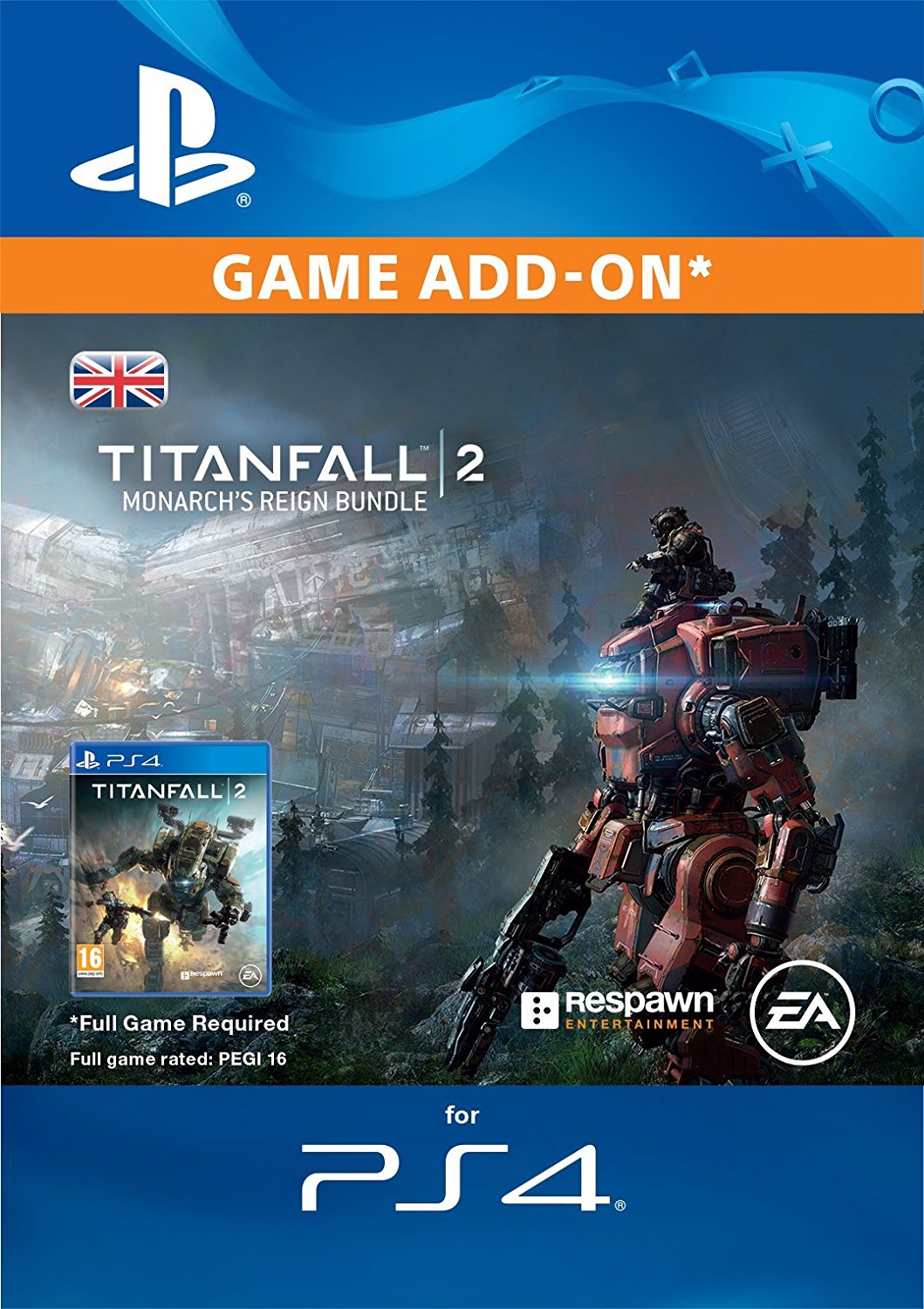 Titanfall 2 Monarch's Reign Bundle Edition DLC Digital Copy CD Key (Playstation 4) - UK REGION ONLY