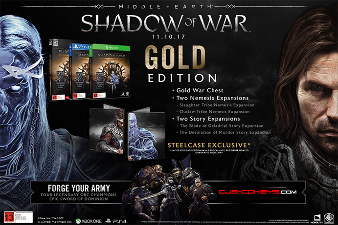 Buy Middle-Earth Shadow of War CD Key Compare Prices