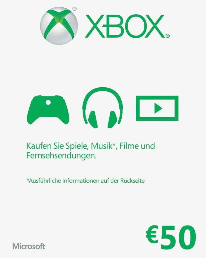 Xbox LIVE 50 EUR Gift Card (EU)