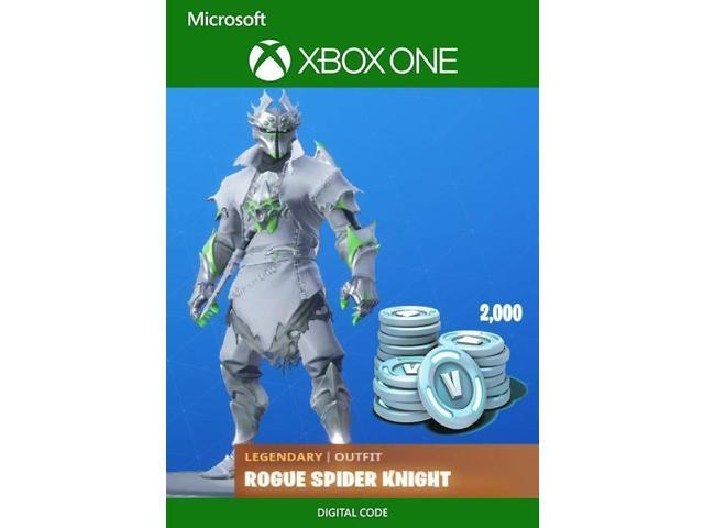 Fortnite Legendary Rogue Spider Knight Skin Bundle + 2000 V Bucks Digital Download Key (Xbox One)