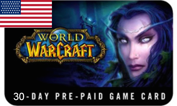 World of Warcraft 30 Day PrePaid Time Card - USA Servers