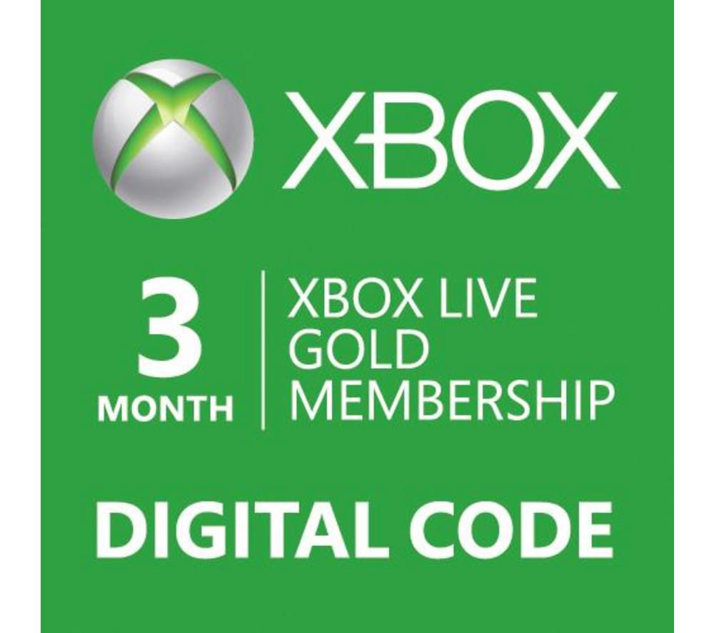 Xbox LIVE 3 Month Gold Code: USA (North America)