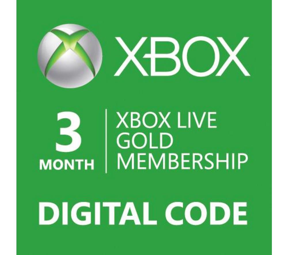  Xbox Live Gold: 3 Month Membership [Digital Code] : Video Games