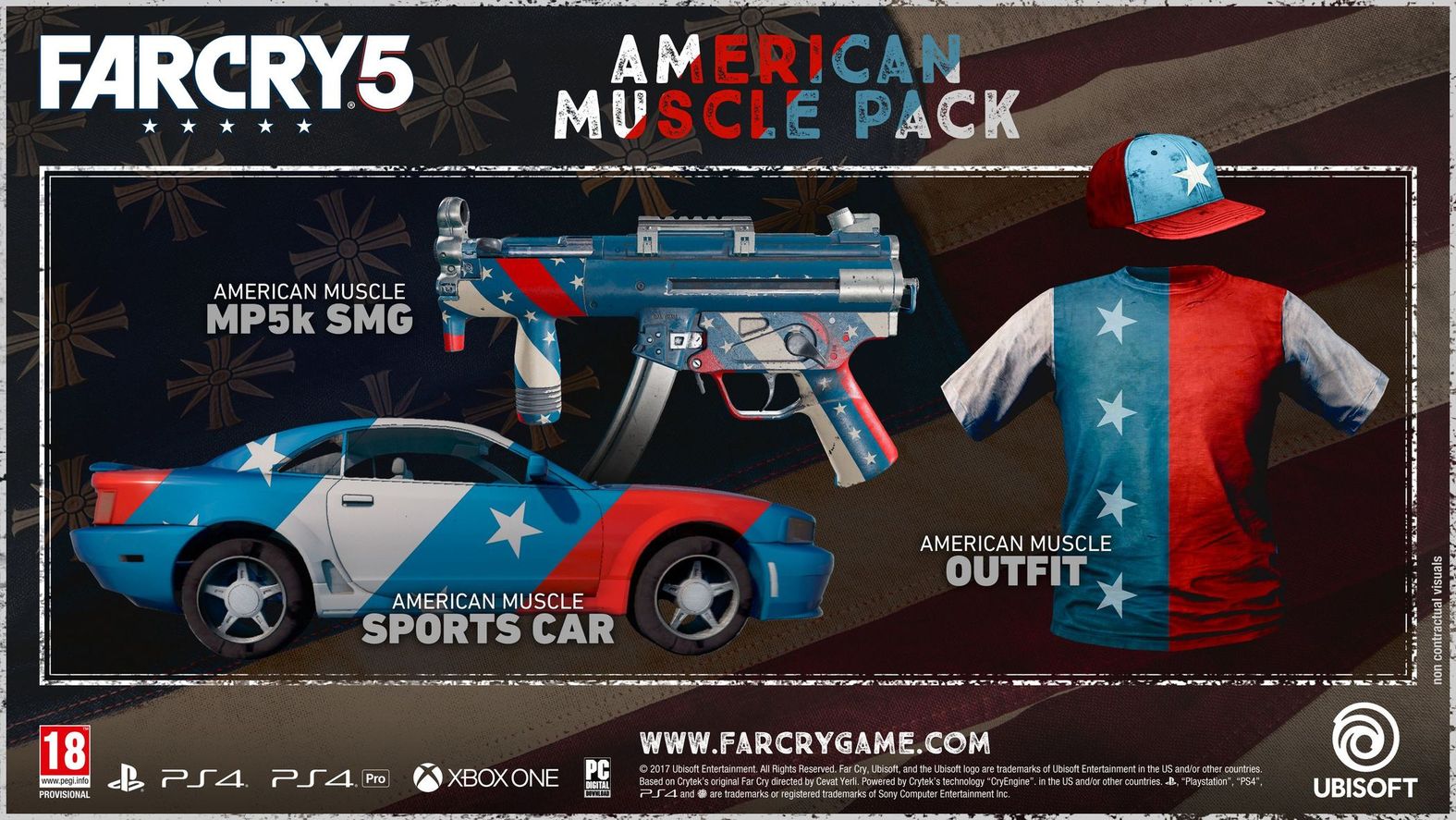 Far Cry 5 - American Muscle Pack DLC Key (PC / PS4 / XBOX One)