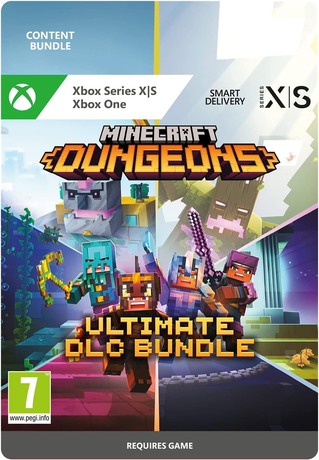 Minecraft Dungeons Ultimate DLC Bundle Digital Download Key Xbox One Series X