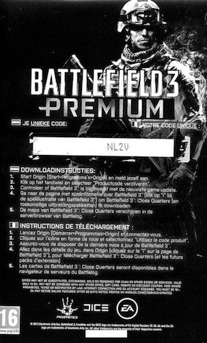 battlefield 3 premium key