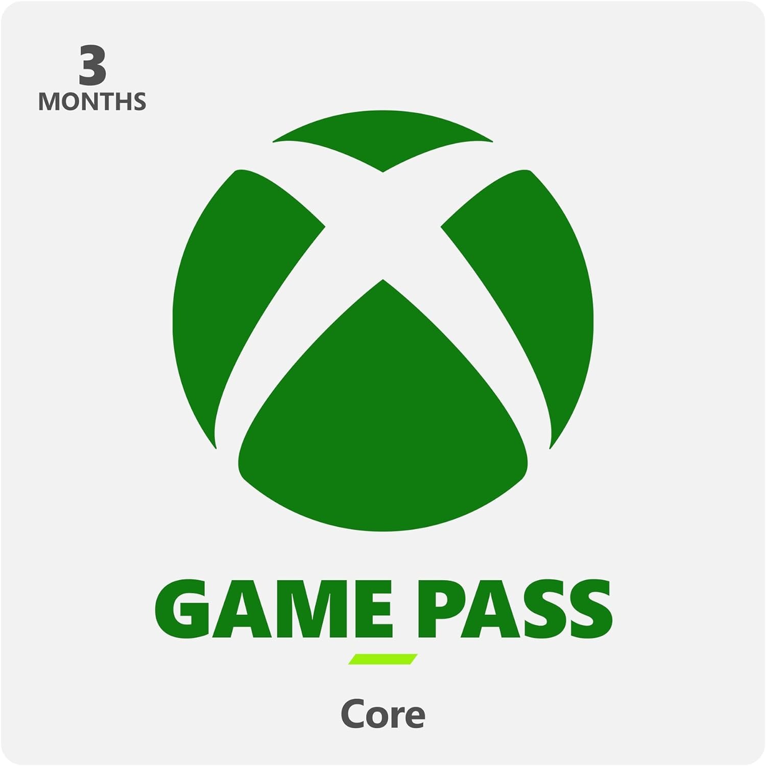 Xbox Game Pass Core 3 Month Code: IN India